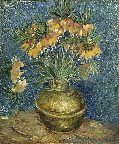 Fritillaria, Kaiserkrone in einer Kupfervase Vincent van Gogh
